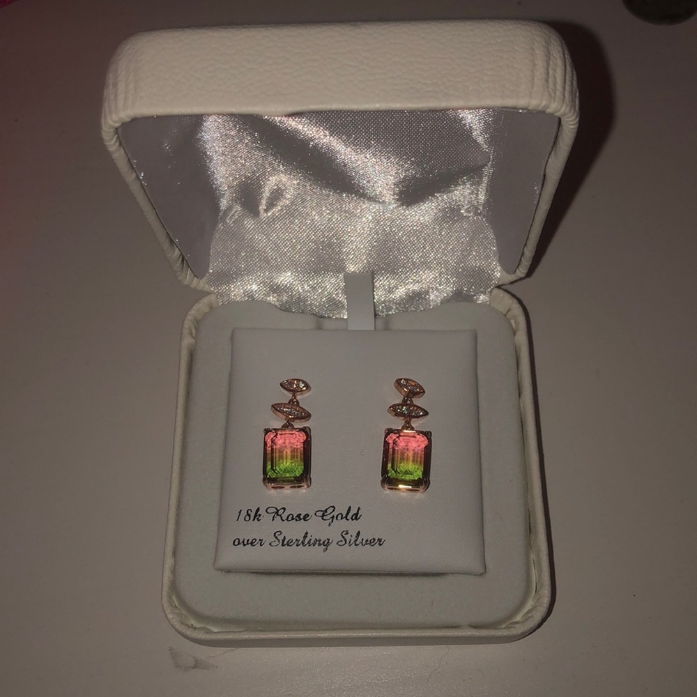 Rose Gold dangle earrings